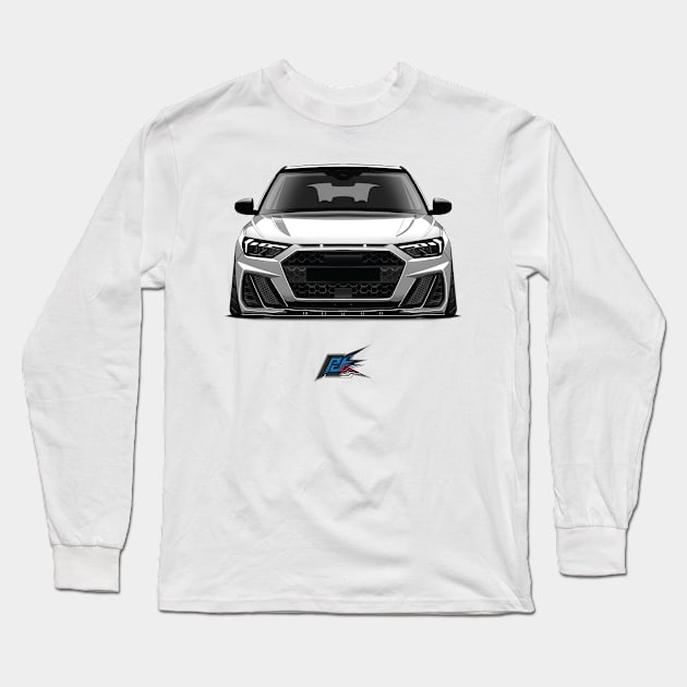 audi a1 white Long Sleeve T-Shirt by naquash